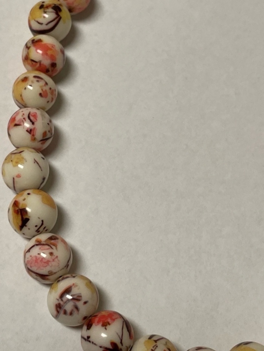 Vera Neumann MMA. CN, Speckled Bead Statement Necklace multicolor Very RARE - Picture 8 of 12